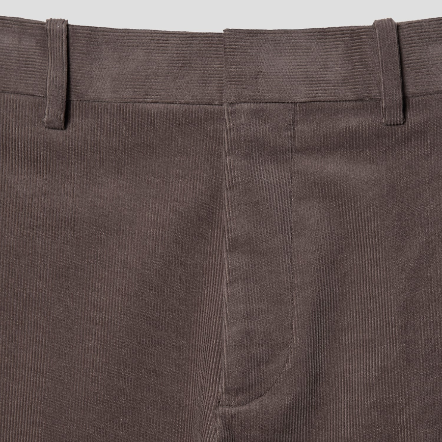 Theory Men Stretch Cord Zaine Pants - Dark Taupe