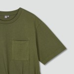 JAJU Cotton String Short-Sleeve Dress – Khaki