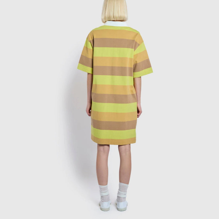 JAJU Rugby Short-Sleeve Dress – Yellow