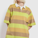 JAJU Rugby Short-Sleeve Dress – Yellow