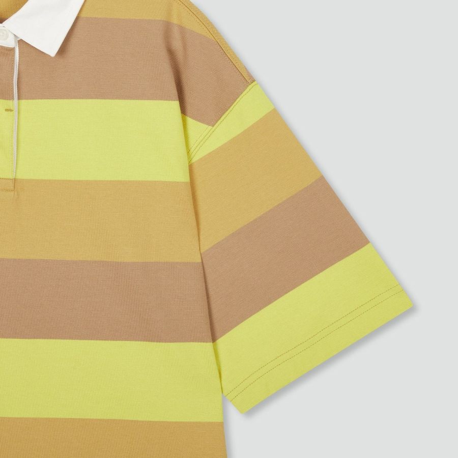 JAJU Rugby Short-Sleeve Dress – Yellow