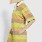 JAJU Rugby Short-Sleeve Dress – Yellow