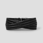 Theory Men Braided Leather Belt - Black