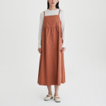 JAJU Stitch Bustier Cargo Dress – Brick