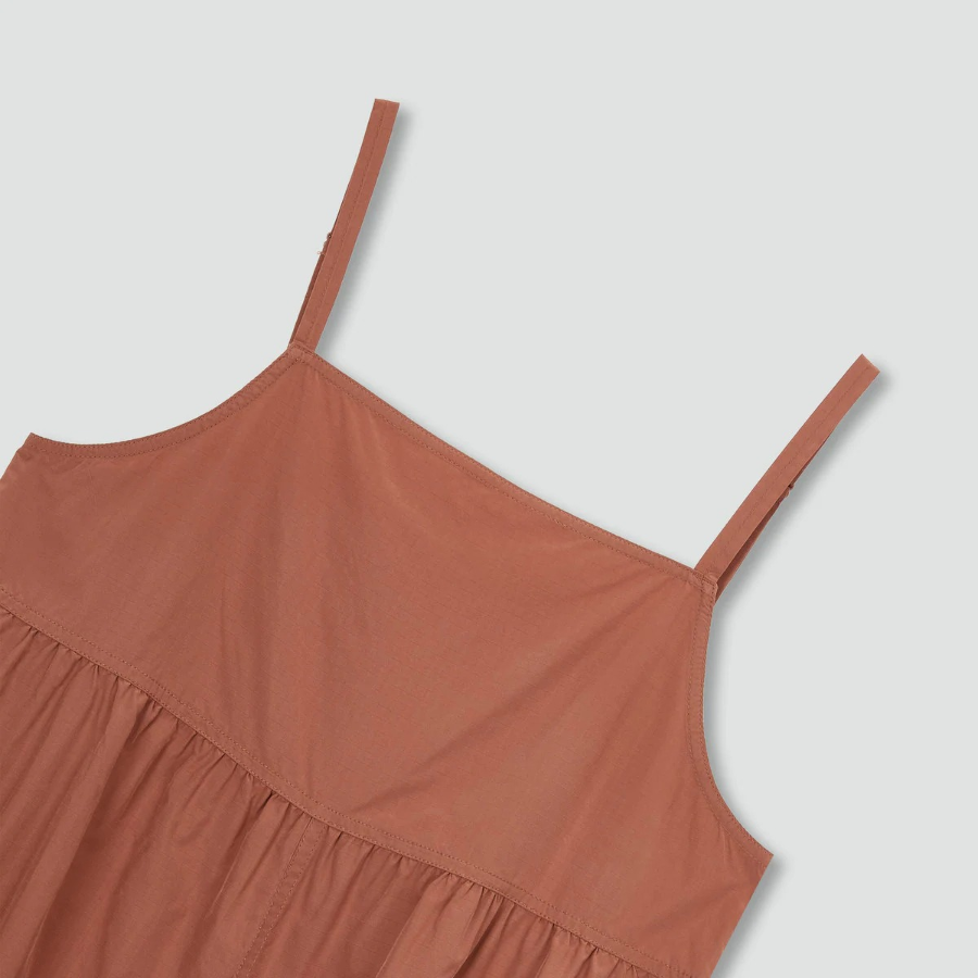 JAJU Stitch Bustier Cargo Dress – Brick