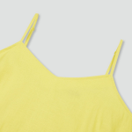 JAJU Linen-Blend Bustier Dress – Yellow