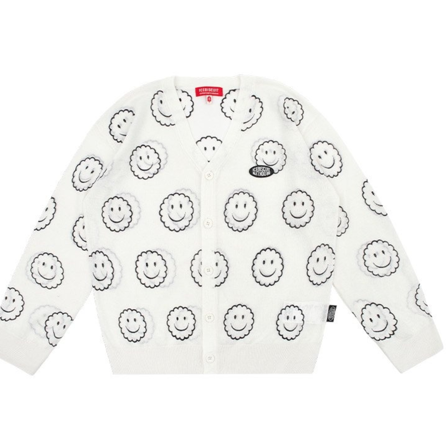 ICEBISCUIT [Junior] Smiley All Over Summer Cardigan_IB42KC553