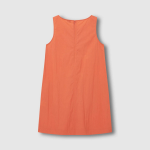 JAJU Sleeveless Pocket Dress – Orange
