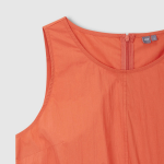 JAJU Sleeveless Pocket Dress – Orange