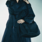 JUUN.J Padded Nylon Shoulder Bag – Black