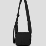 JUUN.J Padded Nylon Shoulder Bag – Black
