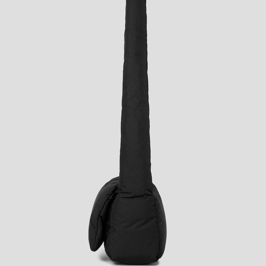 JUUN.J Padded Nylon Shoulder Bag – Black