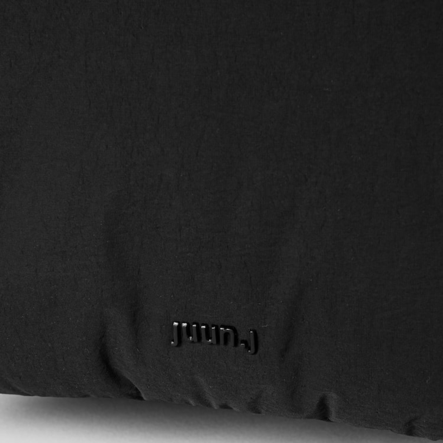 JUUN.J Padded Nylon Shoulder Bag – Black