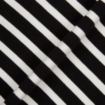 JAJU Cotton Collar Short-Sleeve Dress – Black