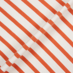 JAJU Cotton Collar Short-Sleeve Dress – Orange