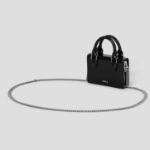 JUUN.J Square Leather Chain Mini Bag – Black