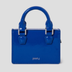 JUUN.J Square Leather Chain Mini Bag – Blue