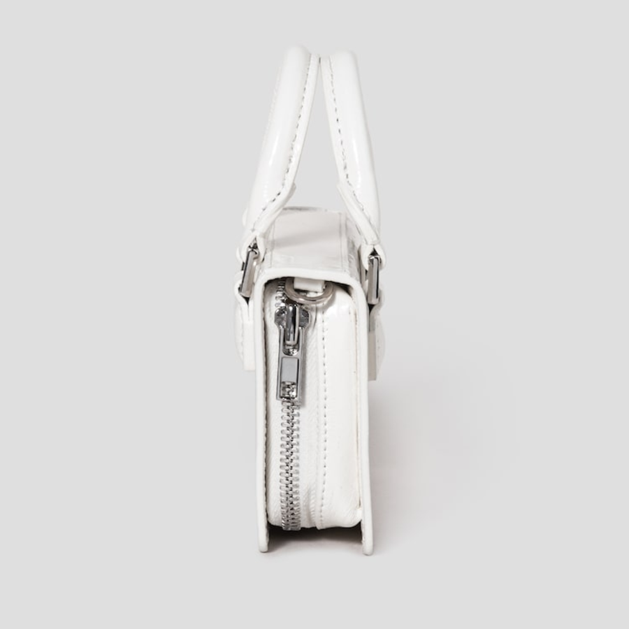 JUUN.J Square Leather Chain Mini Bag – Ivory