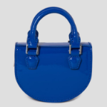 JUUN.J Half Moon Leather Chain Mini Bag – Blue