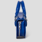 JUUN.J Half Moon Leather Chain Mini Bag – Blue