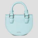 JUUN.J Half Moon Leather Chain Mini Bag – Sky Blue