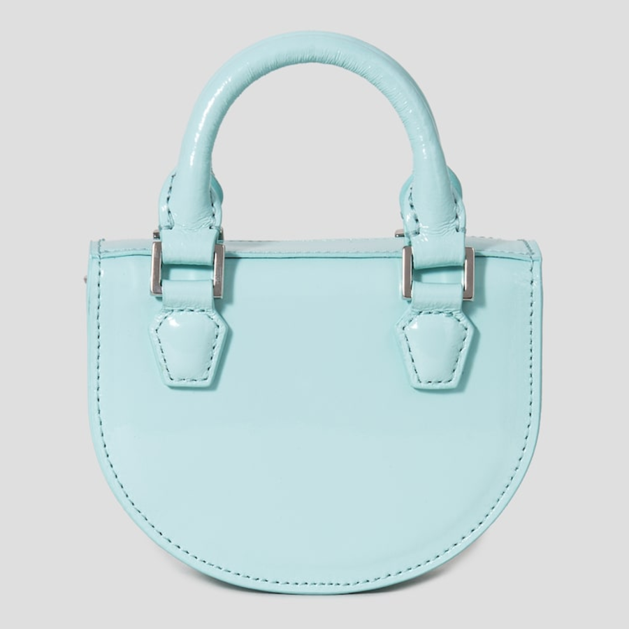 JUUN.J Half Moon Leather Chain Mini Bag – Sky Blue