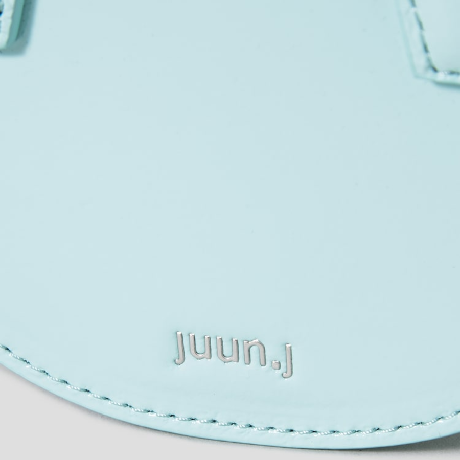 JUUN.J Half Moon Leather Chain Mini Bag – Sky Blue