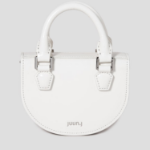 JUUN.J Half Moon Leather Chain Mini Bag – Ivory