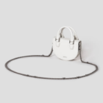 JUUN.J Half Moon Leather Chain Mini Bag – Ivory