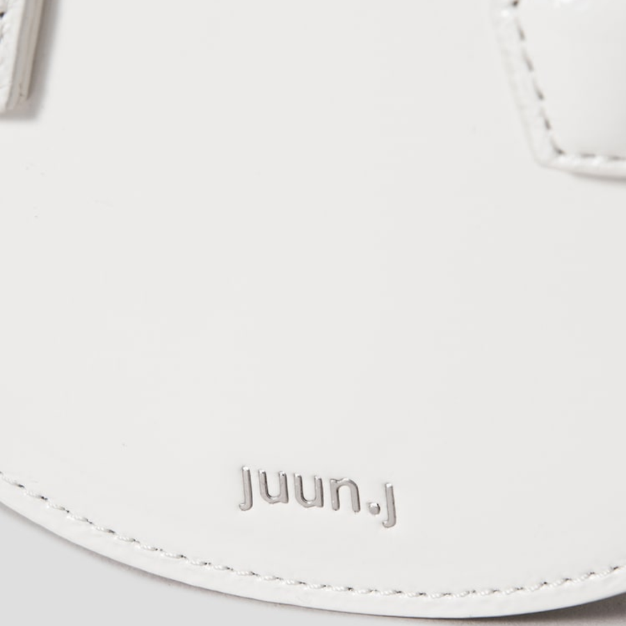 JUUN.J Half Moon Leather Chain Mini Bag – Ivory