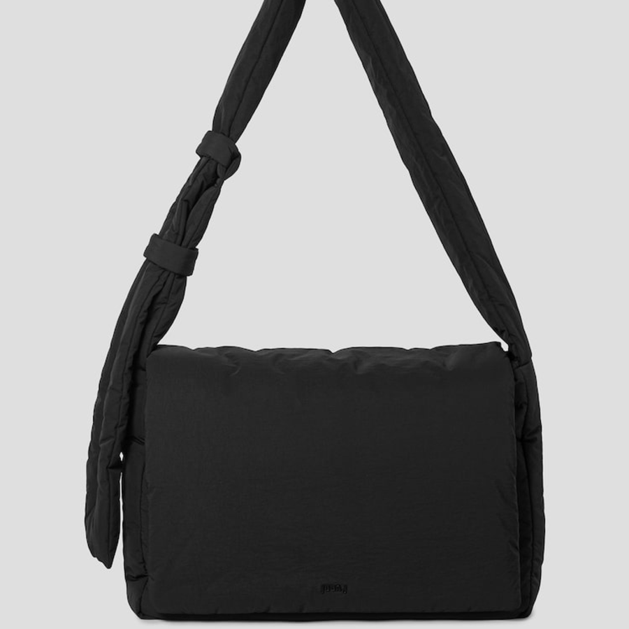JUUN.J Padded Nylon Big Shoulder Bag – Black