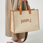 JUUN.J Raffia Shopper Bag – Beige
