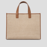 JUUN.J Raffia Shopper Bag – Beige