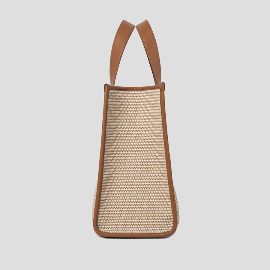 JUUN.J Raffia Shopper Bag – Beige