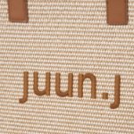 JUUN.J Raffia Shopper Bag – Beige