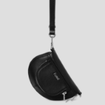 JUUN.J Round Zipper Pocket Mini Bag – Black