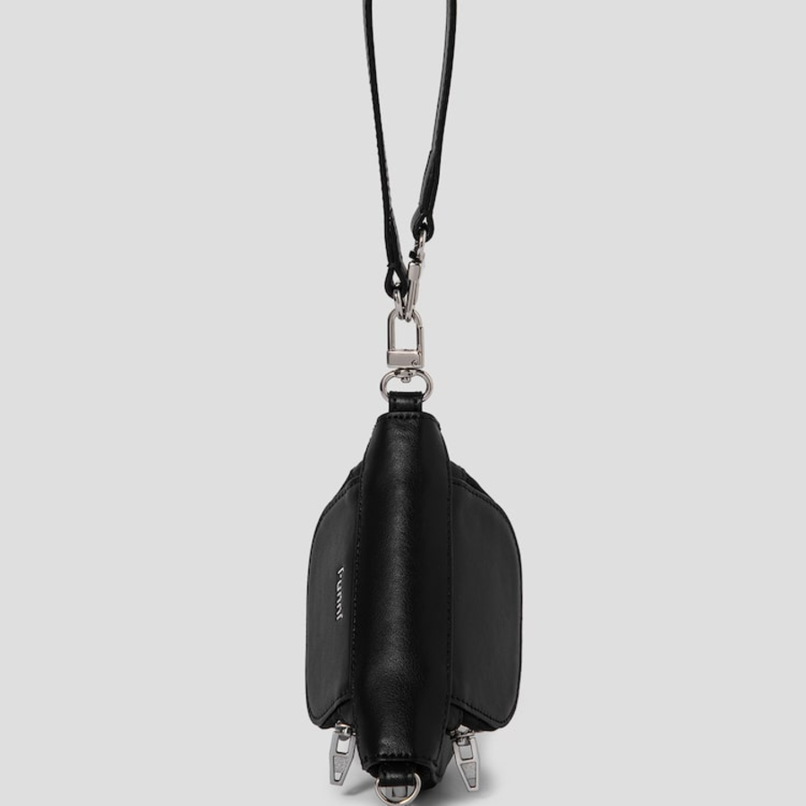 JUUN.J Round Zipper Pocket Mini Bag – Black