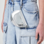 JUUN.J Round Zipper Pocket Mini Bag – Grey