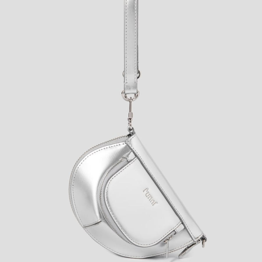 JUUN.J Round Zipper Pocket Mini Bag – Grey