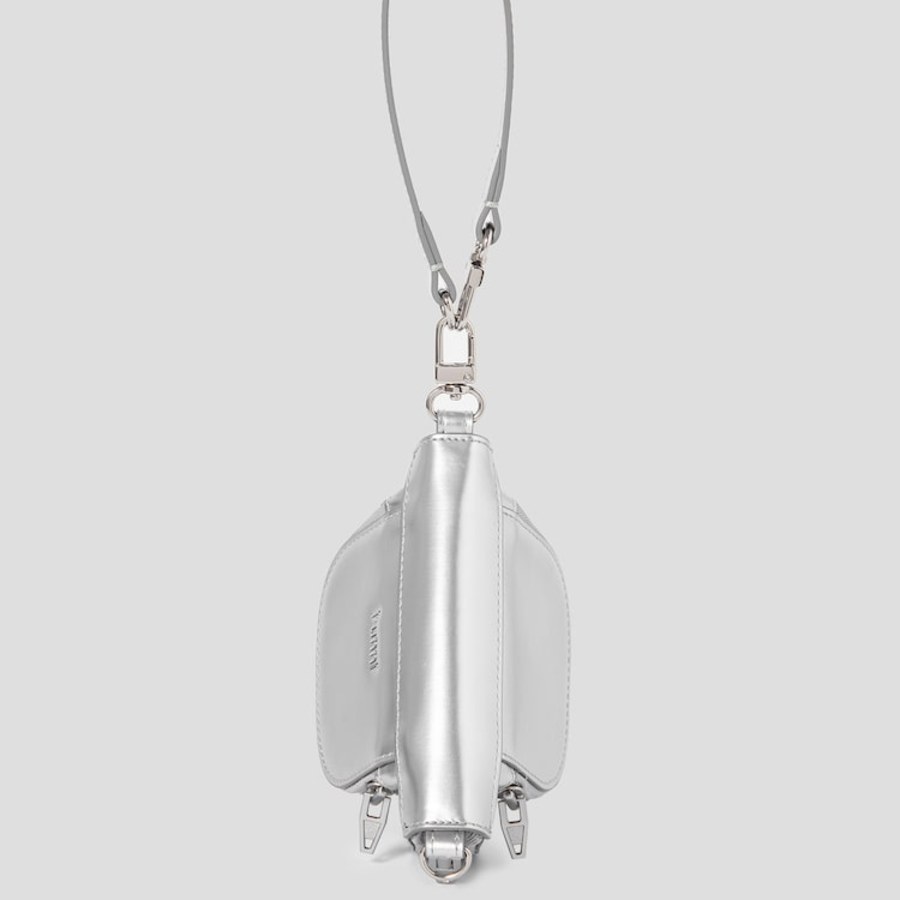 JUUN.J Round Zipper Pocket Mini Bag – Grey