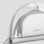 JUUN.J Round Zipper Pocket Mini Bag – Grey