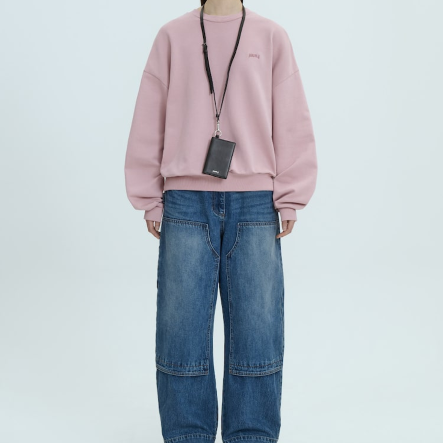 JUUN.J Strap Card Wallet – Brown