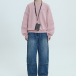 JUUN.J Strap Card Wallet – Brown