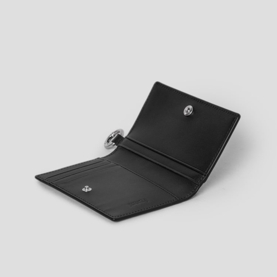 JUUN.J Strap Card Wallet – Brown