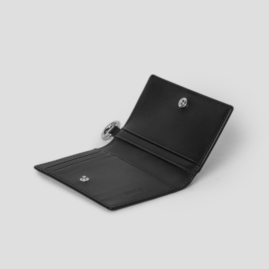 JUUN.J Strap Card Wallet – Brown