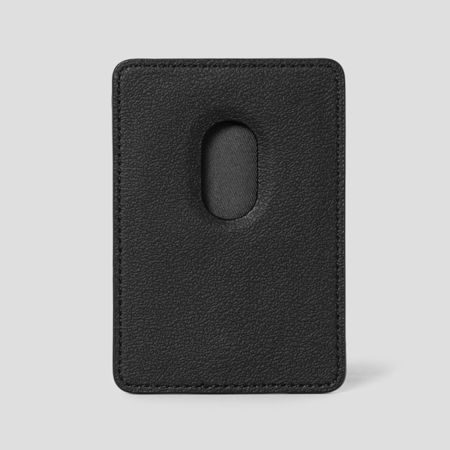JUUN.J Leather Magnetic MA-1 Pocket Wallet – Black