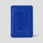 JUUN.J Leather Magnetic MA-1 Pocket Wallet – Blue