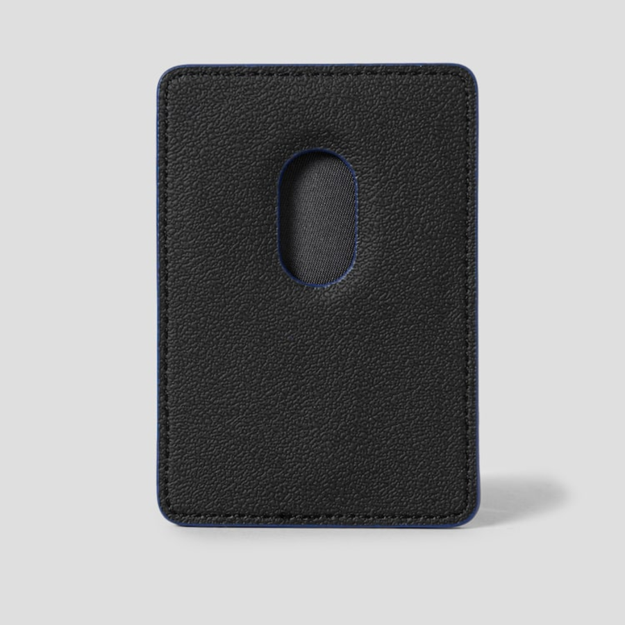 JUUN.J Leather Magnetic MA-1 Pocket Wallet – Blue