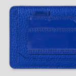 JUUN.J Leather Magnetic MA-1 Pocket Wallet – Blue