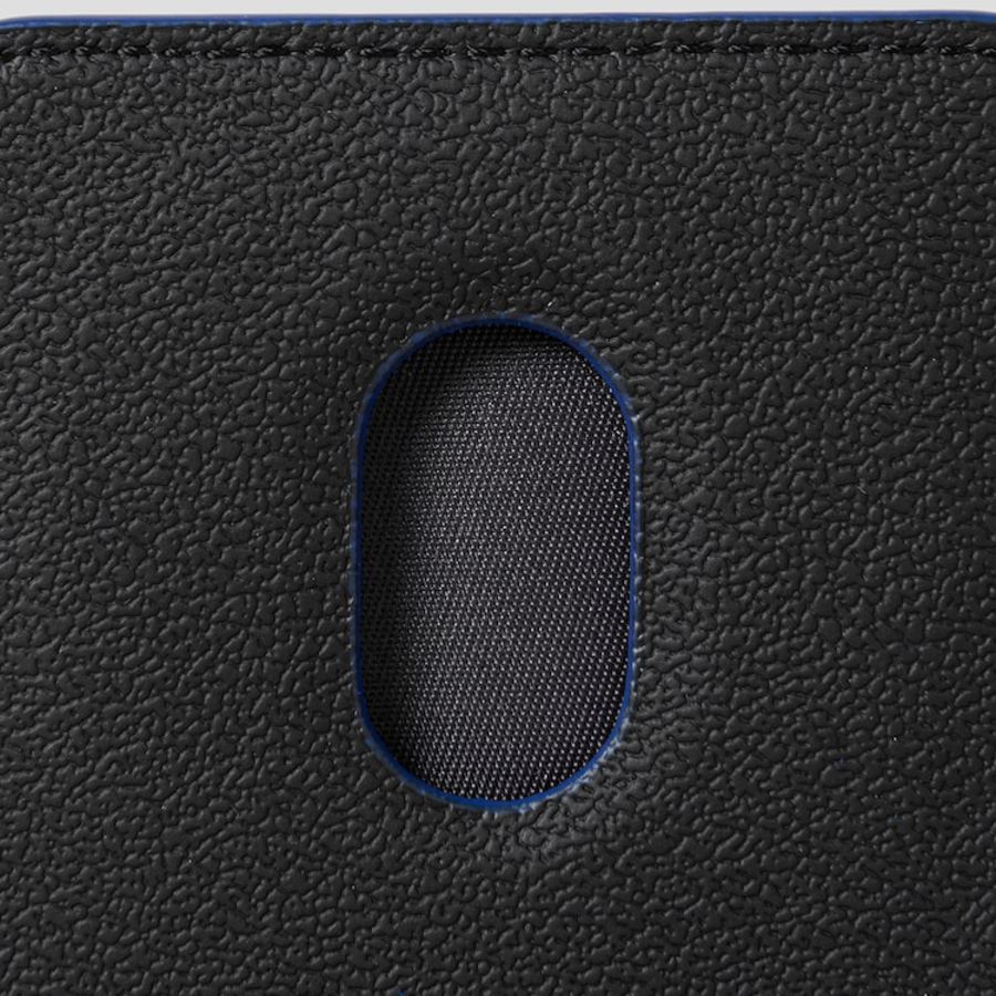 JUUN.J Leather Magnetic MA-1 Pocket Wallet – Blue